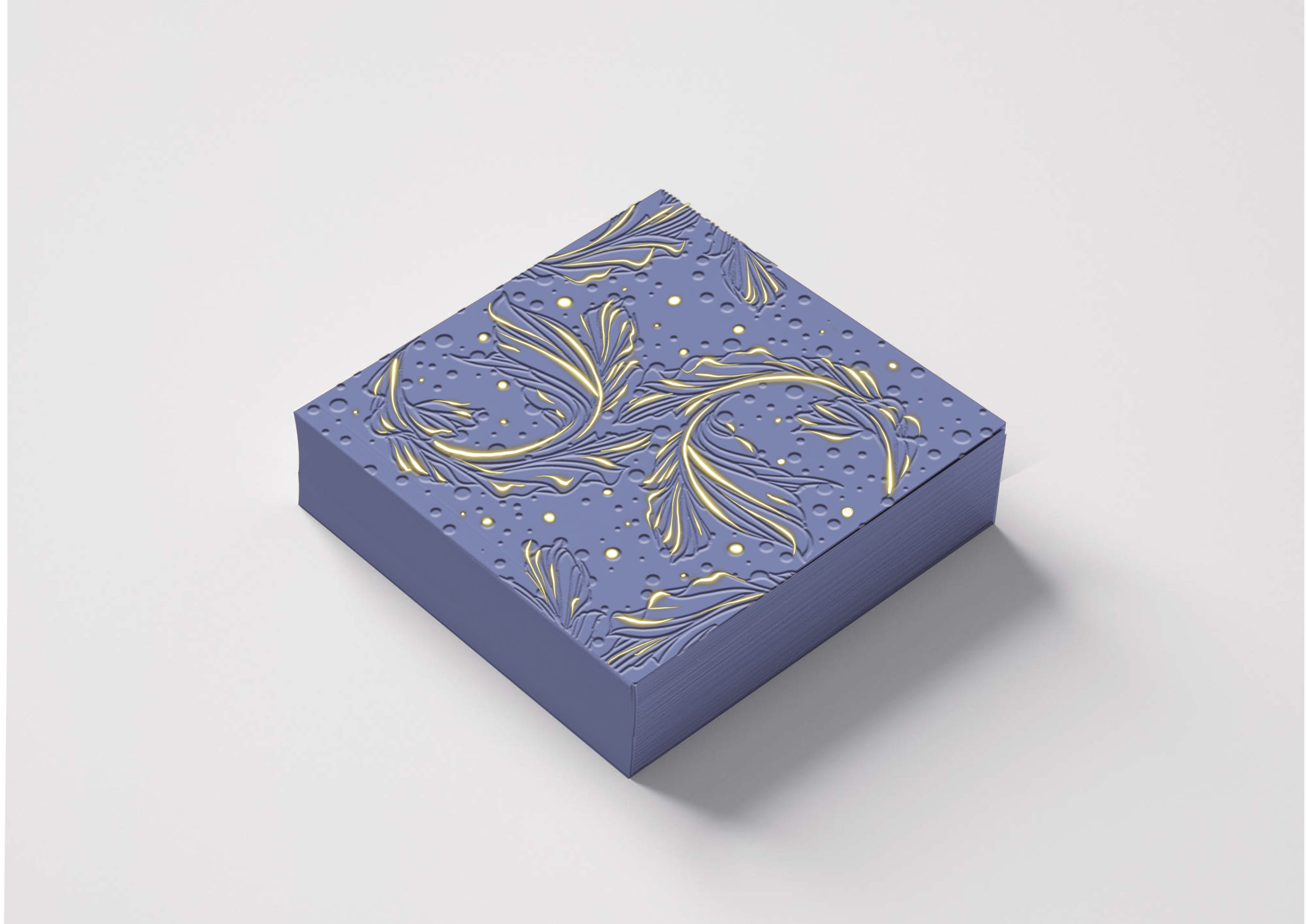 Luxury print finsh deboss foil box